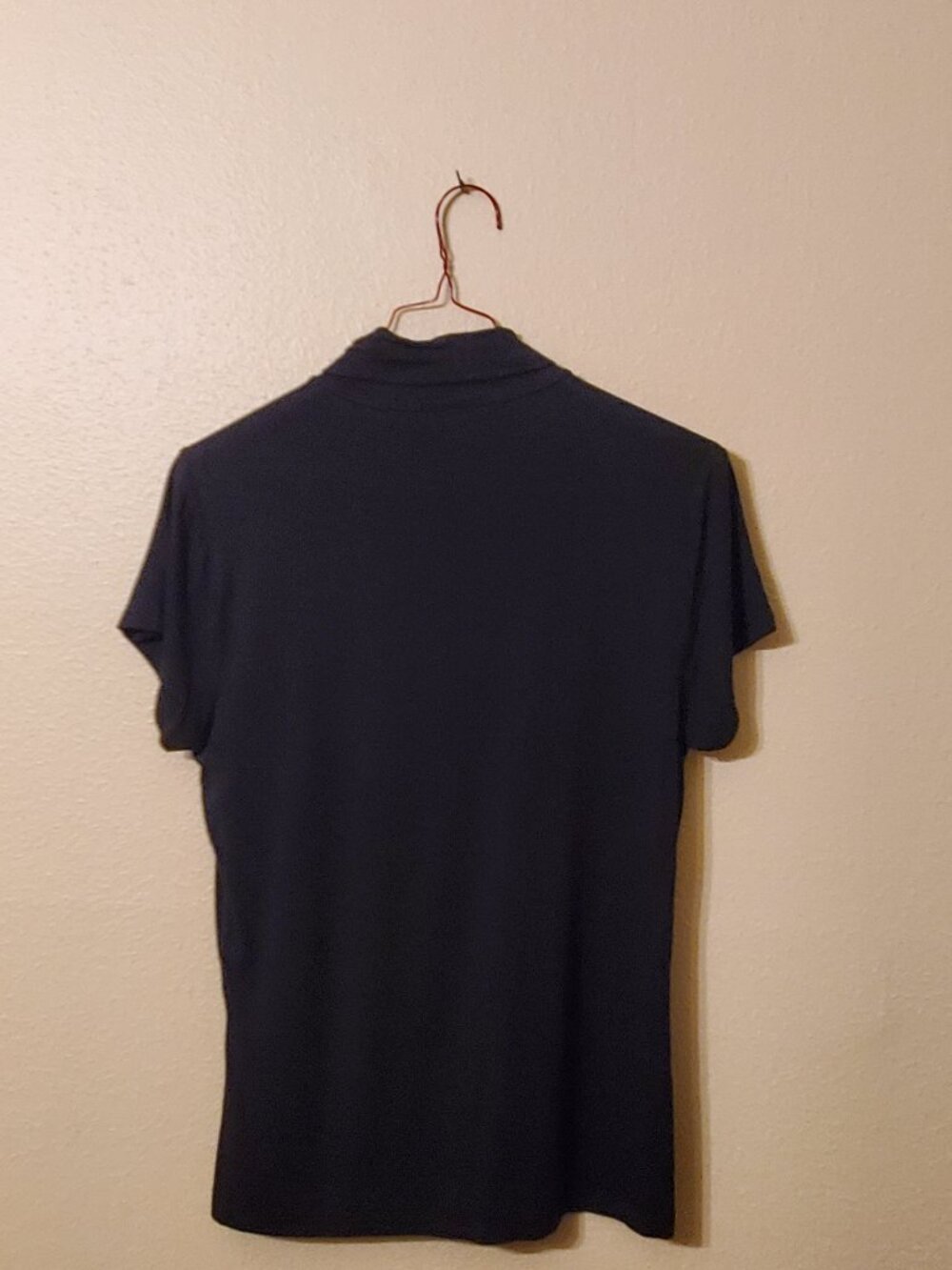 Lauren Ralph Lauren Black Short Sleeve Light Tailored Turtleneck Size Medium - Picture 2 of 5